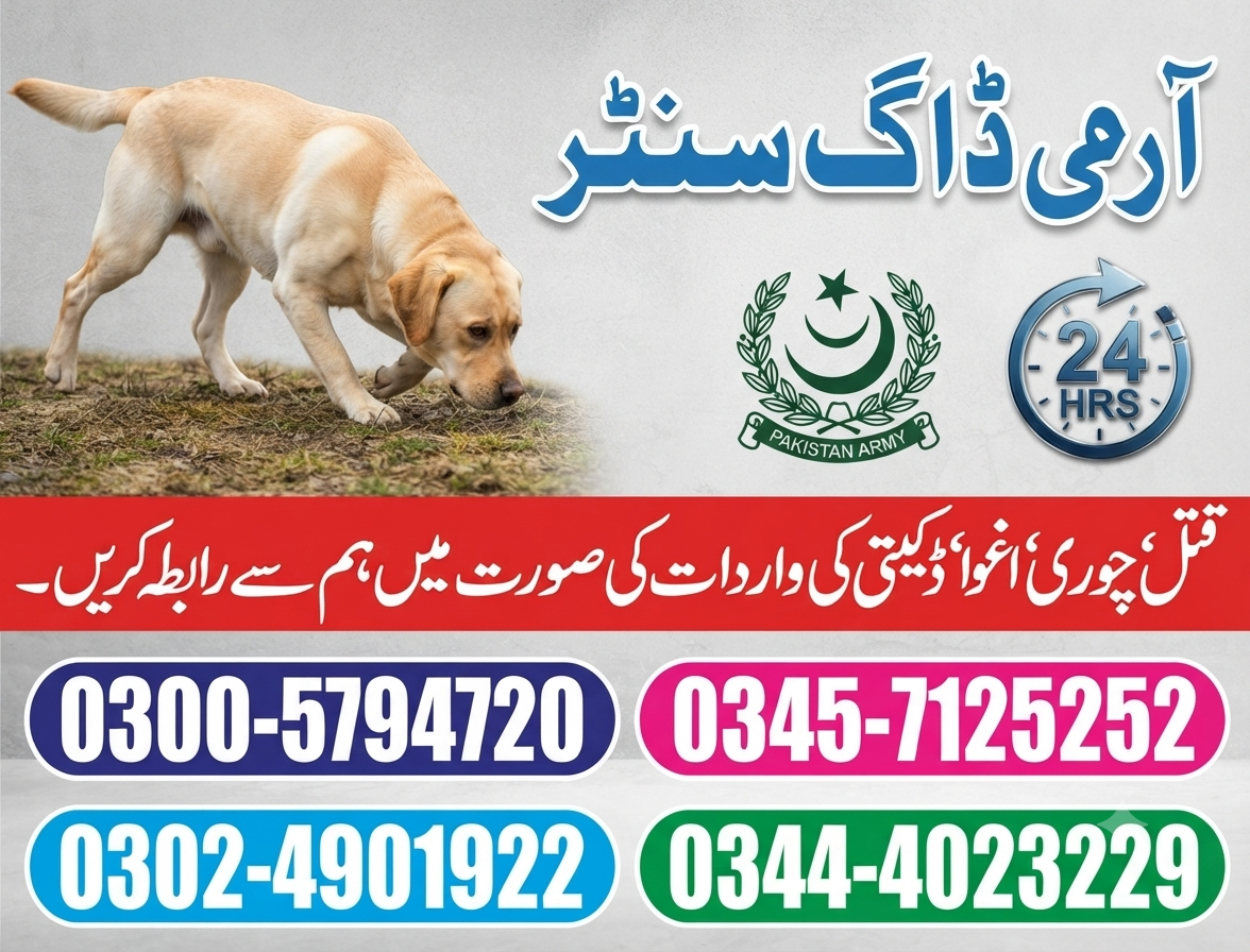 Army Dog Center Sheikhupura   03126937508 |03444023229