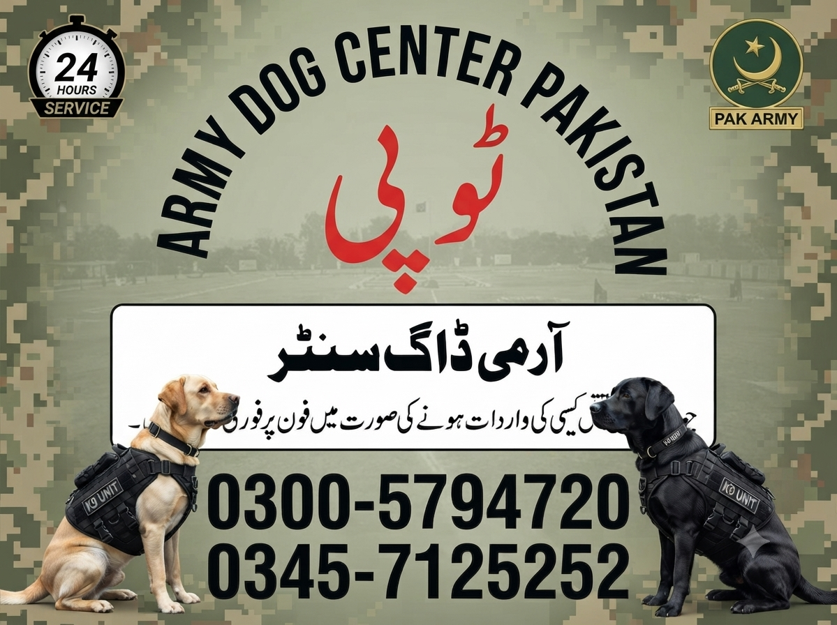 Army Dog Center Topi