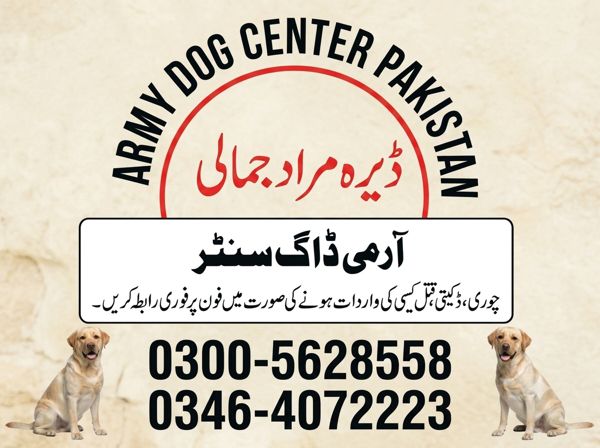 Army Dog Center Dear Murad Jamali