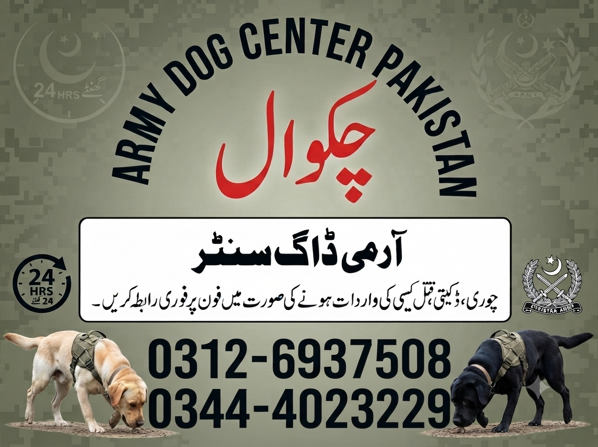 Army Dog Center Chakwal 0333-6937508